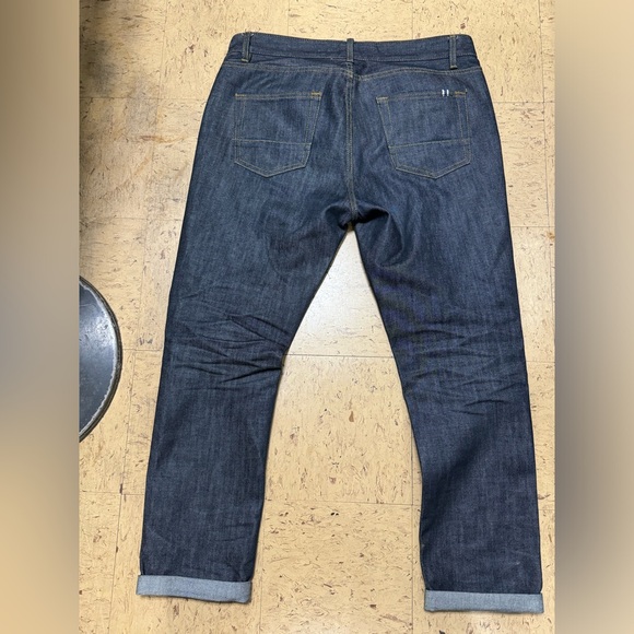 AMERICAN RAG INDIGO SELVEDGE Classic denim jeans 33x30 with cuff - Picture 2 of 11